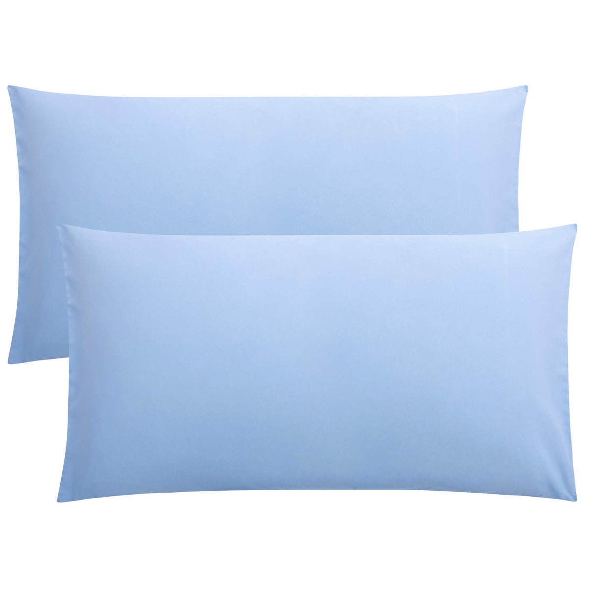 FLXXIE 2-Pack Microfiber Queen Pillow Cases, Envelope Closure, Black