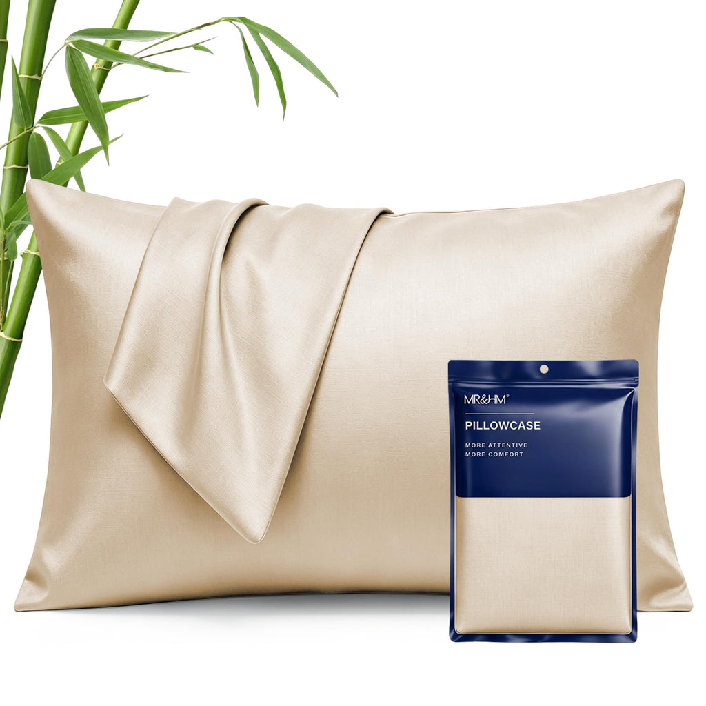 MR&HM Queen Pillowcase Set of 2, Cooling & Breathable, Dark Grey, 20"x30"