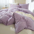 ETDIFFE Sage Green Boho Duvet Cover Set Queen Size, 3 Piece, 90x90 Inch