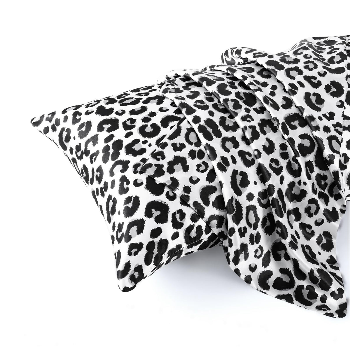 MR&HM Satin Pillowcase 2 Pack, Queen Size 20"x30", Black