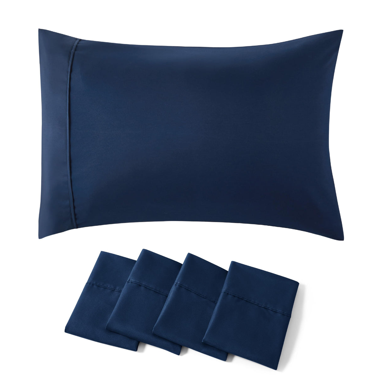 Bedsure Pillow Cases Queen Set of 2 - Dark Grey Double Brushed Microfiber Pillowcases 2 Pack, Super Soft Cooling Pillow Sham Covers with Envelope Closure, Wrinkle, Fade Resistant, 20”x30“