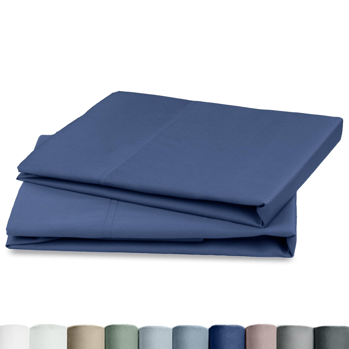 California Design Den 100% Egyptian Cotton 2 Pillow Cases Standard Size
