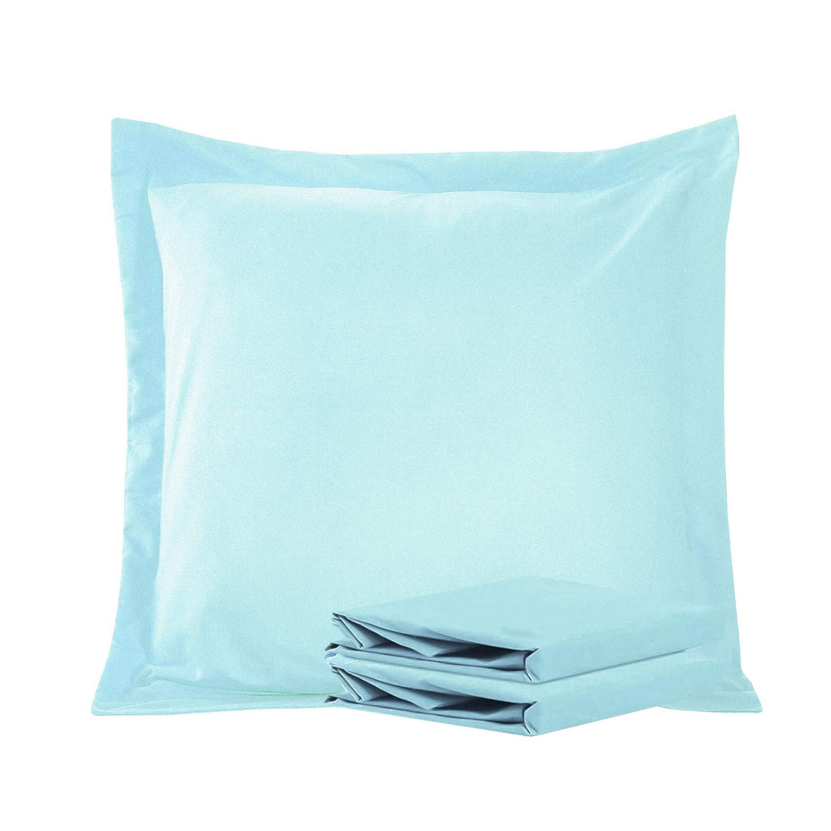 NTBAY Standard Pillow Shams, Set of 2, Microfiber, White