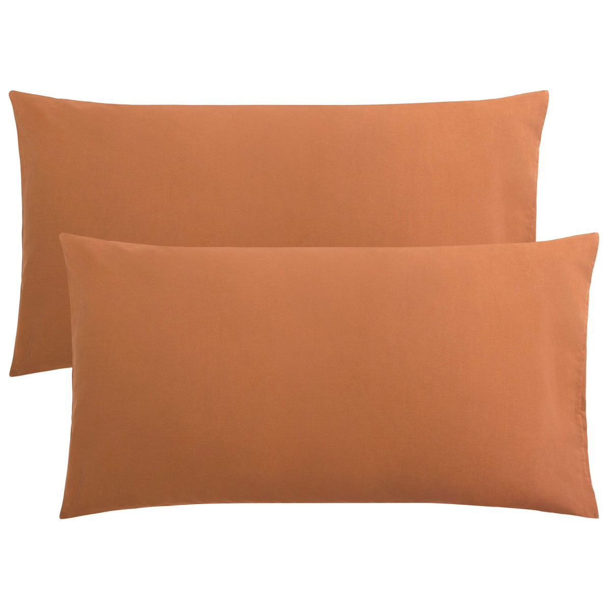 FLXXIE 2-Pack Microfiber Queen Pillow Cases, Envelope Closure, Black
