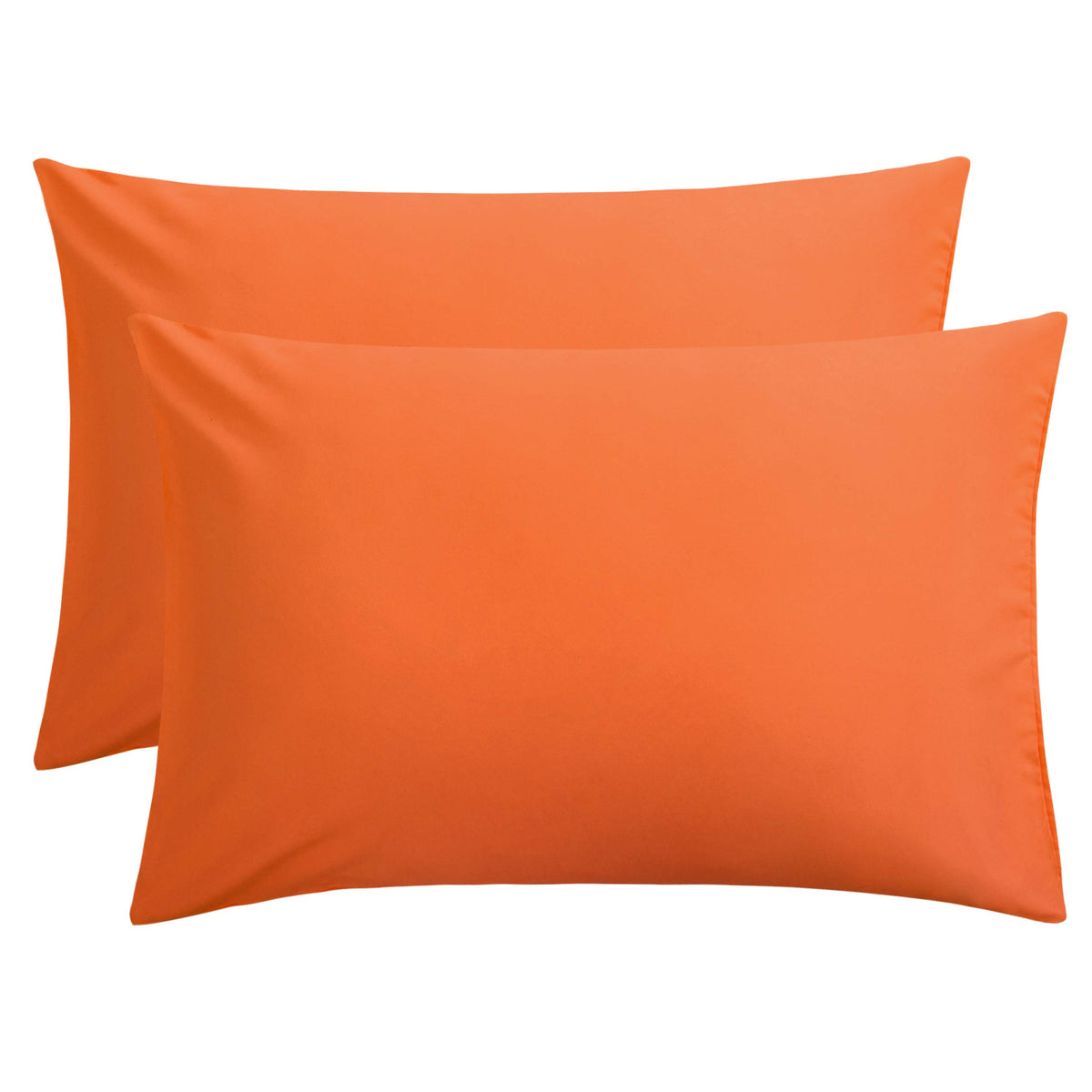 FLXXIE 2-Pack Microfiber Queen Pillow Cases, Envelope Closure, Black