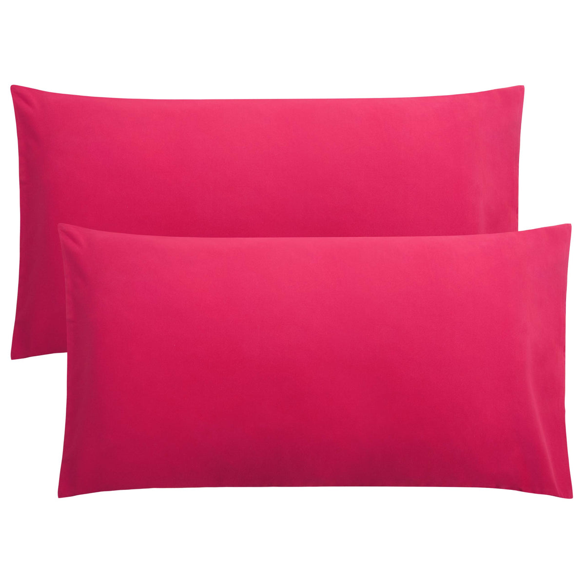 FLXXIE 2-Pack Microfiber Queen Pillow Cases, Envelope Closure, Black