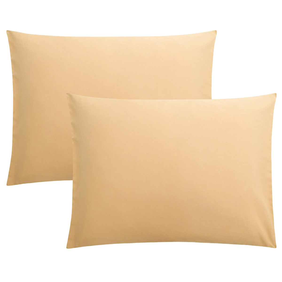 FLXXIE 2-Pack Microfiber Queen Pillow Cases, Envelope Closure, Black