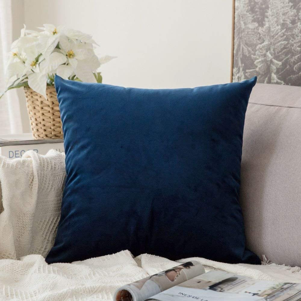 MIULEE Velvet Pillow Cover Soft Luxury Decorative Throw Pillow Cover Single Rectangle Cushion Case for Spring Couch Sofa Bedroom Car Decor,12x20 Inch Sage Green