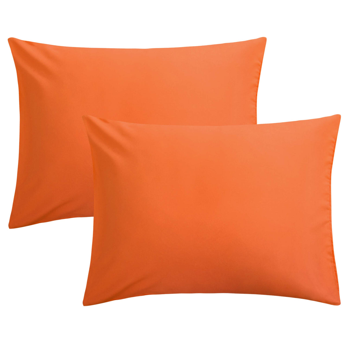 FLXXIE 2-Pack Microfiber Queen Pillow Cases, Envelope Closure, Black