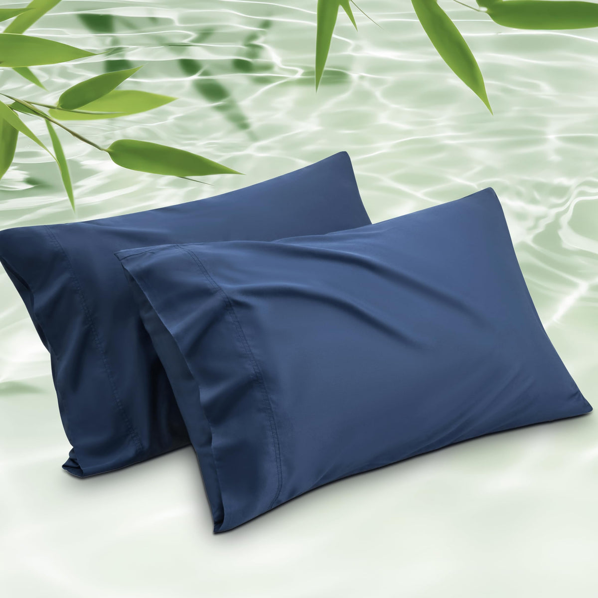 Bedsure Pillow Cases Standard Size Set of 2, 100% Rayon Derived from Bamboo