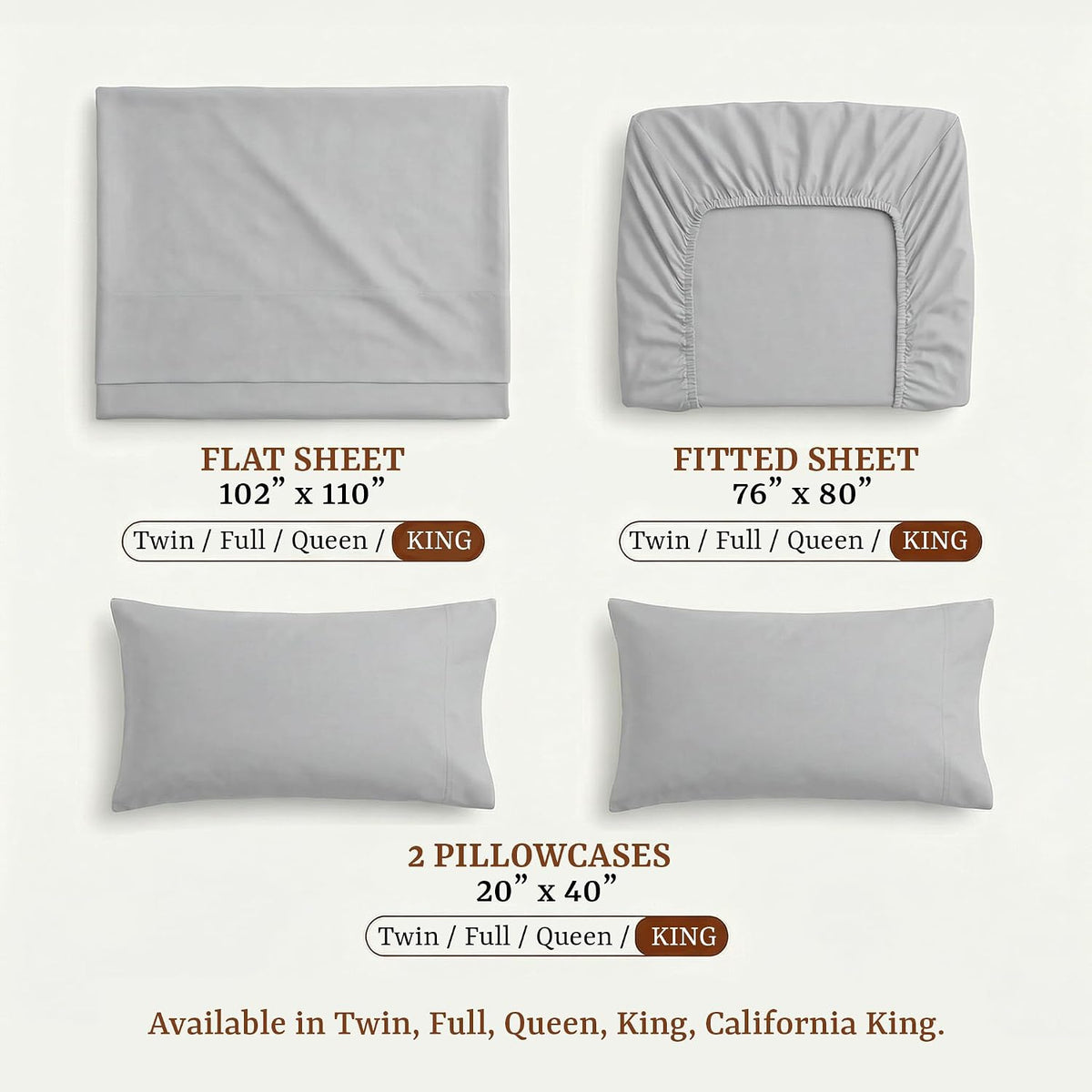 Peru Pima 415 Thread Count Percal King/Cal King Duvet Cover Set - 100% Peruvian Pima Cotton, 3 Piece (1 Cover, 2 Pillowcases) - Cooling, Crisp, Deep Pocket, Hotel Quality Bedding - Slate