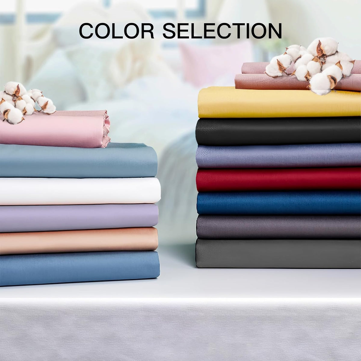 Deep Dream 100% Cotton Pillow Cases Standard Size Set of 2, 600 Thread Count Cotton Pillowcases Standard, White Pillow Cases Set of 2 with Envelop Closure, 20x26 Inches