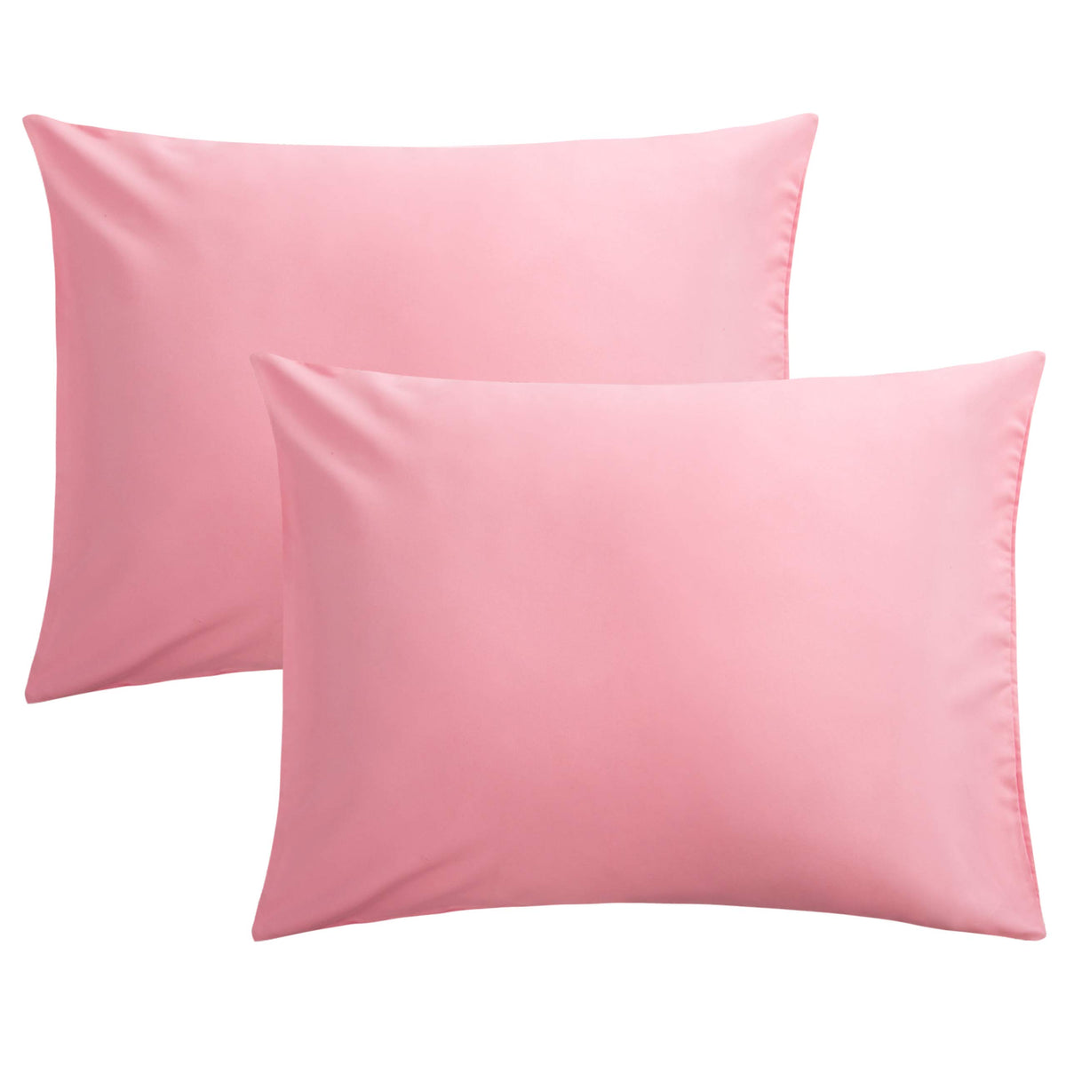 FLXXIE 2-Pack Microfiber Queen Pillow Cases, Envelope Closure, Black