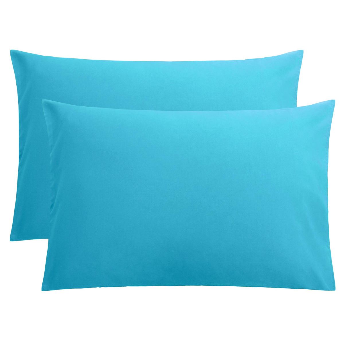 FLXXIE 2-Pack Microfiber Queen Pillow Cases, Envelope Closure, Black
