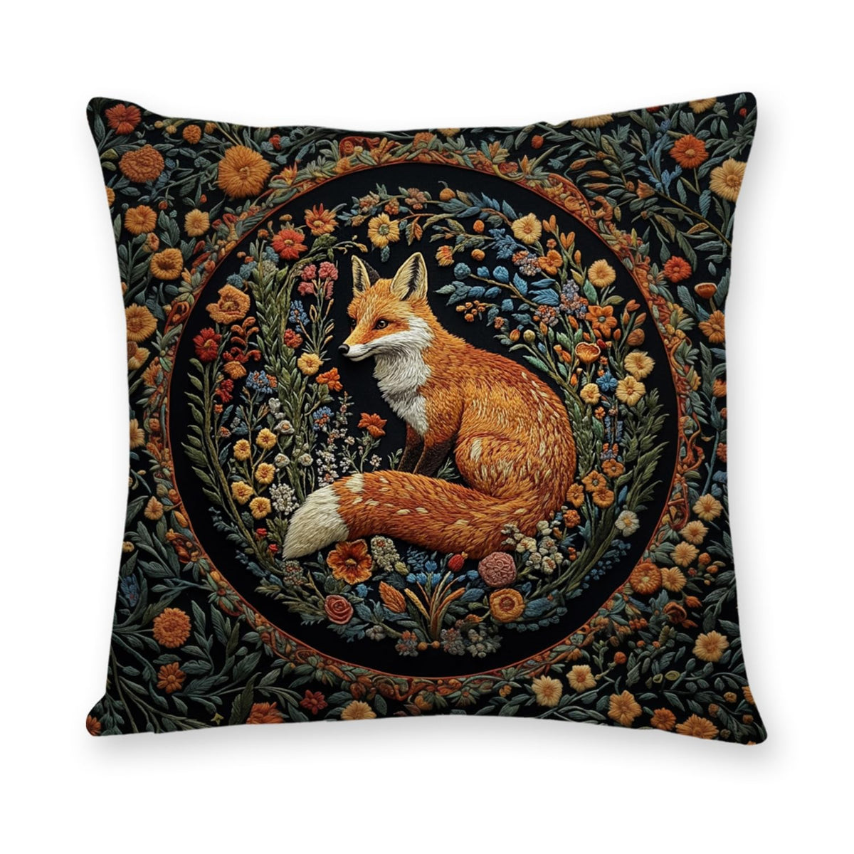 YOU FOUND ME William Morris Abstract Vintage Floral Velvet Design Throw Pillow Covers Home Decor, Retro Art Decor Pillowcase Cushion Cover for Bed Sofa Living Room, Square 18x18inch (Beige-Floral)