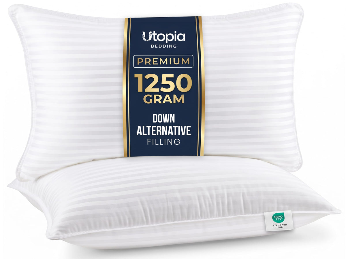 Utopia Bedding Hotel Bed Pillows for Sleeping, Pillows King Size Set of 2
