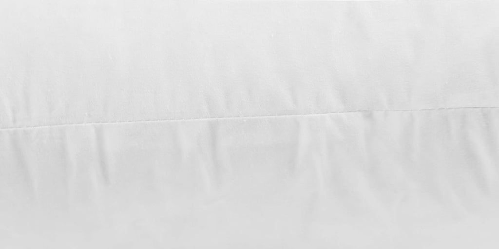 JA COMFORTS Premium Goose Down Feather Throw Pillow Inserts - Set of 2, 20oz High Filling Weight, 12×20, 5% Down Filling, 250 TC Cotton Cover, Square, White