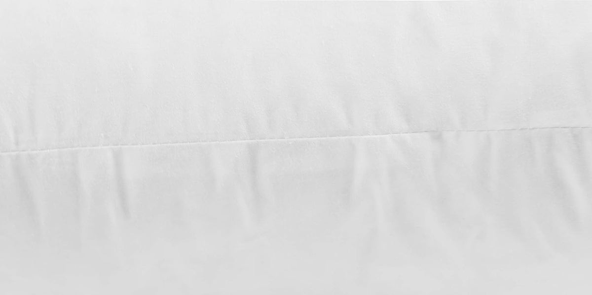 JA COMFORTS Premium Goose Down Feather Throw Pillow Inserts - Set of 2, 20oz High Filling Weight, 12×20, 5% Down Filling, 250 TC Cotton Cover, Square, White