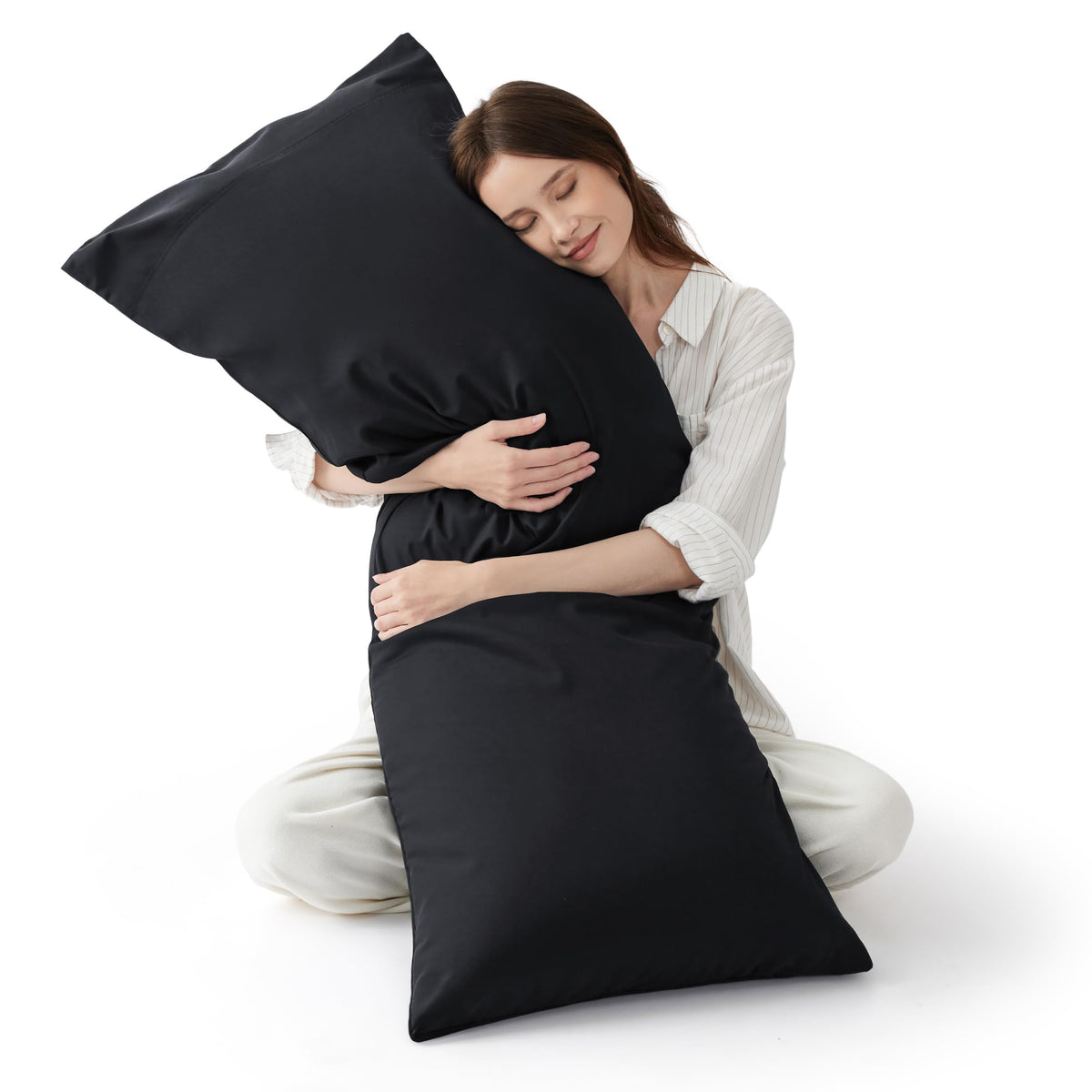 Bedsure Pillow Cases Standard Size Set of 2, 100% Rayon Derived from Bamboo