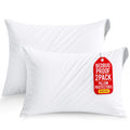 Set of 2 Pillow Protectors with Zipper Queen Size, Pillow Covers