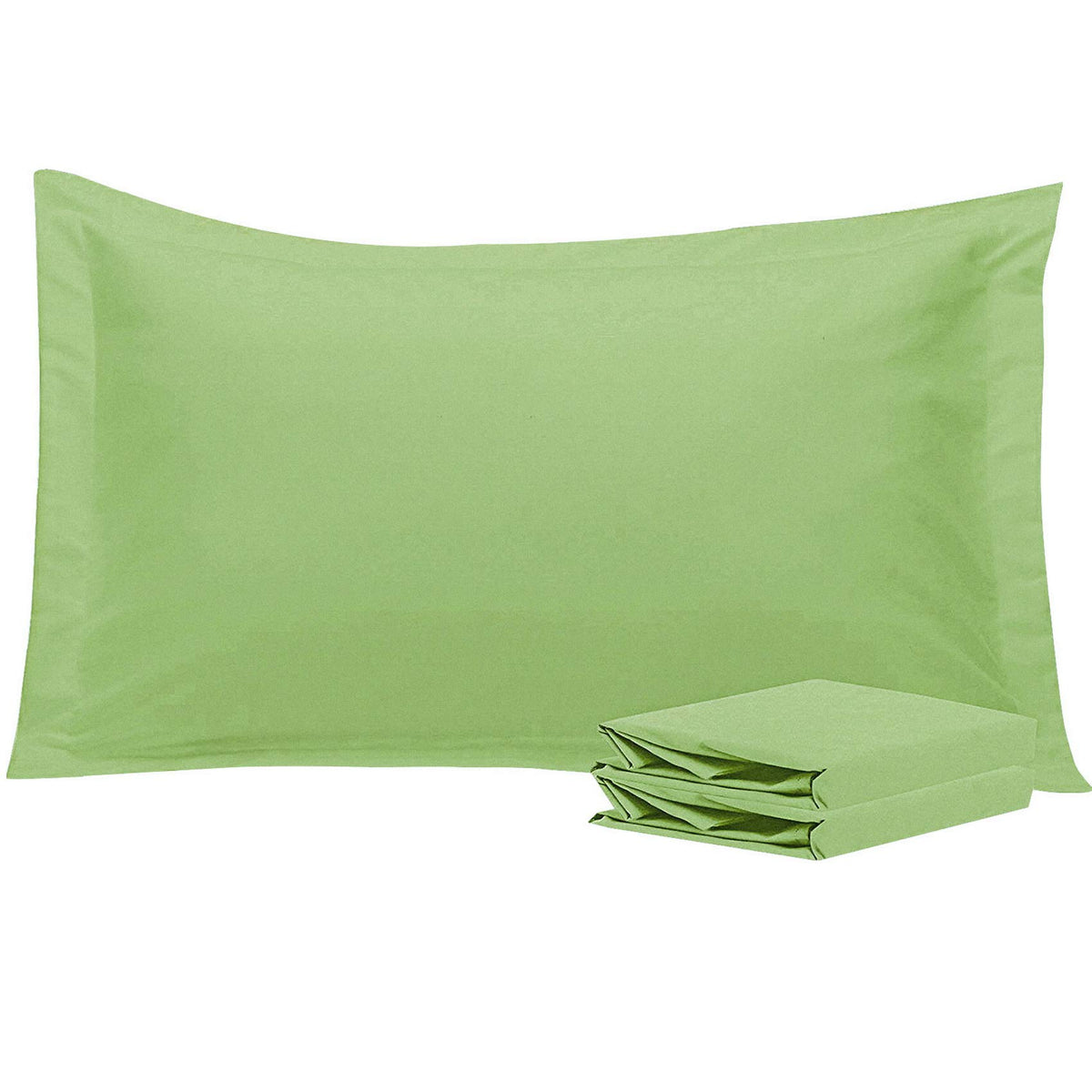 NTBAY Standard Pillow Shams, Set of 2, Microfiber, White