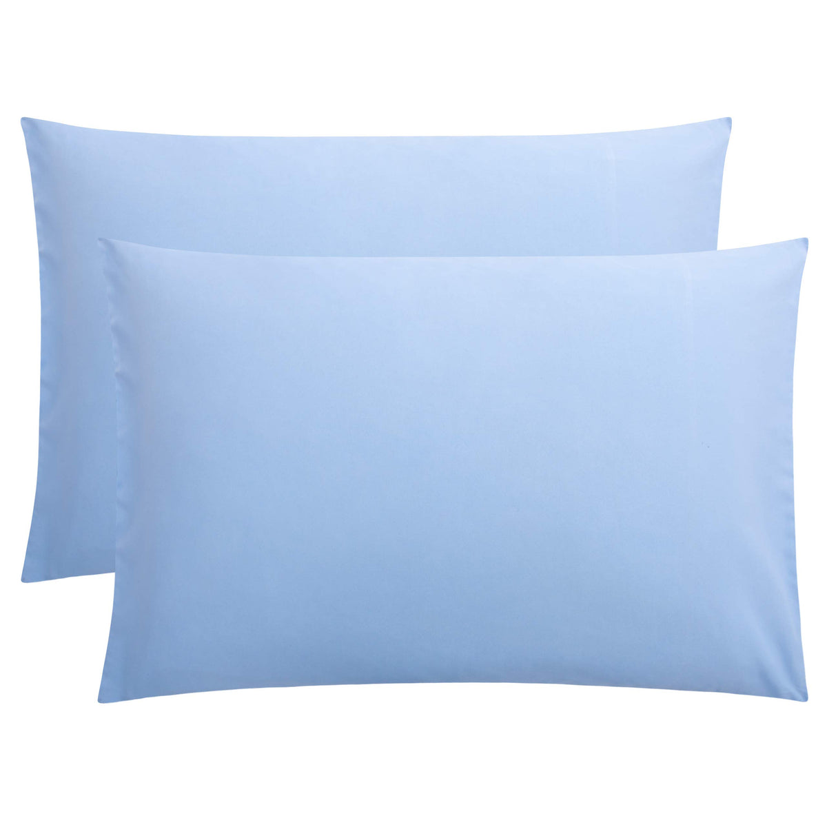 FLXXIE 2-Pack Microfiber Queen Pillow Cases, Envelope Closure, Black