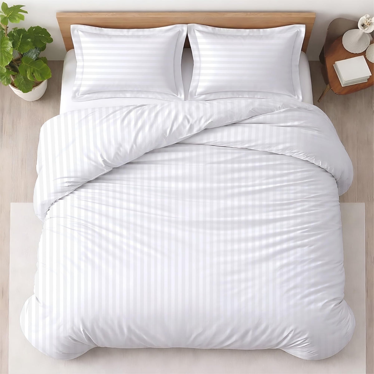 Kotton Culture 3 Pc Duvet Cover King Size Set-100% Egyptian Cotton 600 Thread Count Ultra Soft Premium Durable Comforter Cover Zipper Closure & Corner Ties - (Plum, 104" X 94")
