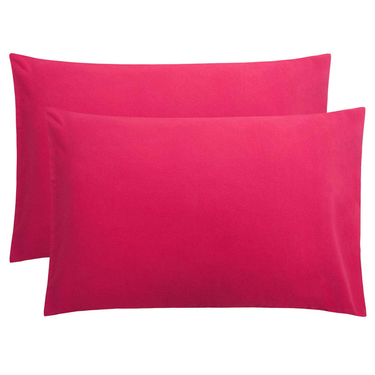 FLXXIE 2-Pack Microfiber Queen Pillow Cases, Envelope Closure, Black
