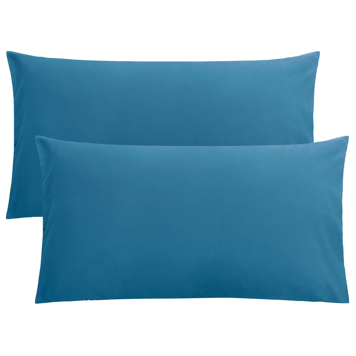 FLXXIE 2-Pack Microfiber Queen Pillow Cases, Envelope Closure, Black