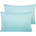NTBAY Queen Egyptian Cotton Sateen Pillowcases, Set of 2, Navy Blue