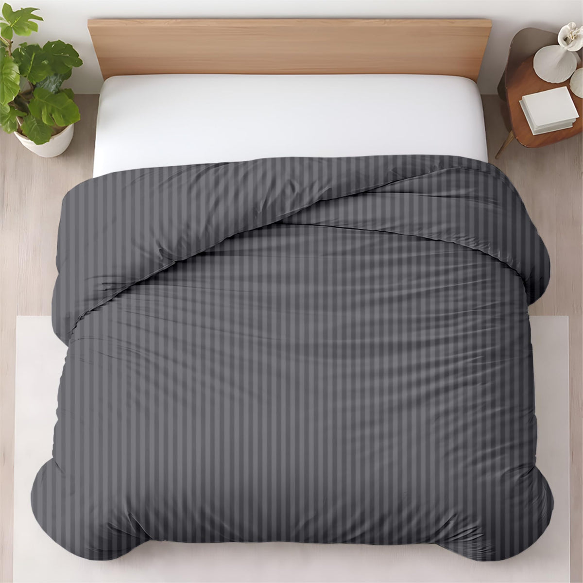 Kotton Culture 3 Pc Duvet Cover King Size Set-100% Egyptian Cotton 600 Thread Count Ultra Soft Premium Durable Comforter Cover Zipper Closure & Corner Ties - (Plum, 104" X 94")