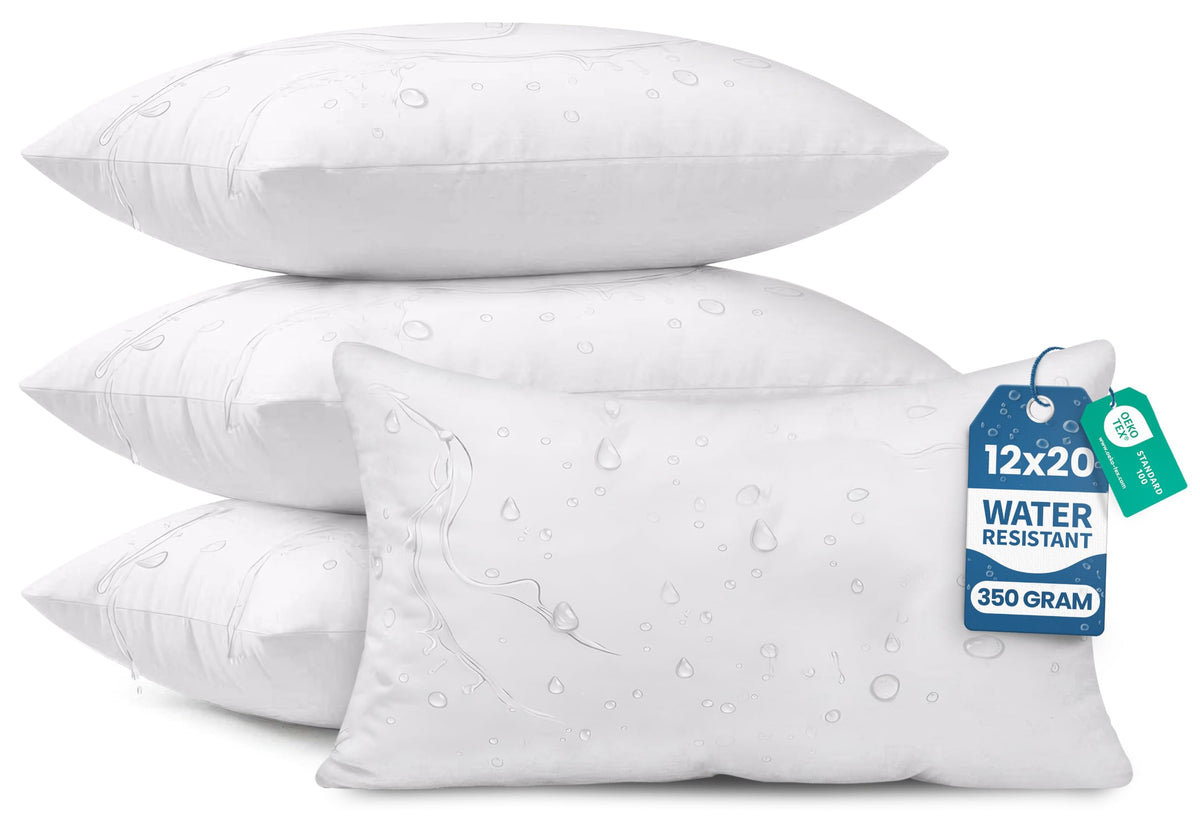 Utopia Bedding 18x18 Outdoor Pillows, Water Resistant Throw Pillows, 2-Pack