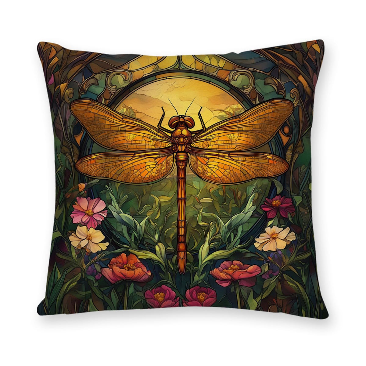 YOU FOUND ME William Morris Abstract Vintage Floral Velvet Design Throw Pillow Covers Home Decor, Retro Art Decor Pillowcase Cushion Cover for Bed Sofa Living Room, Square 18x18inch (Beige-Floral)