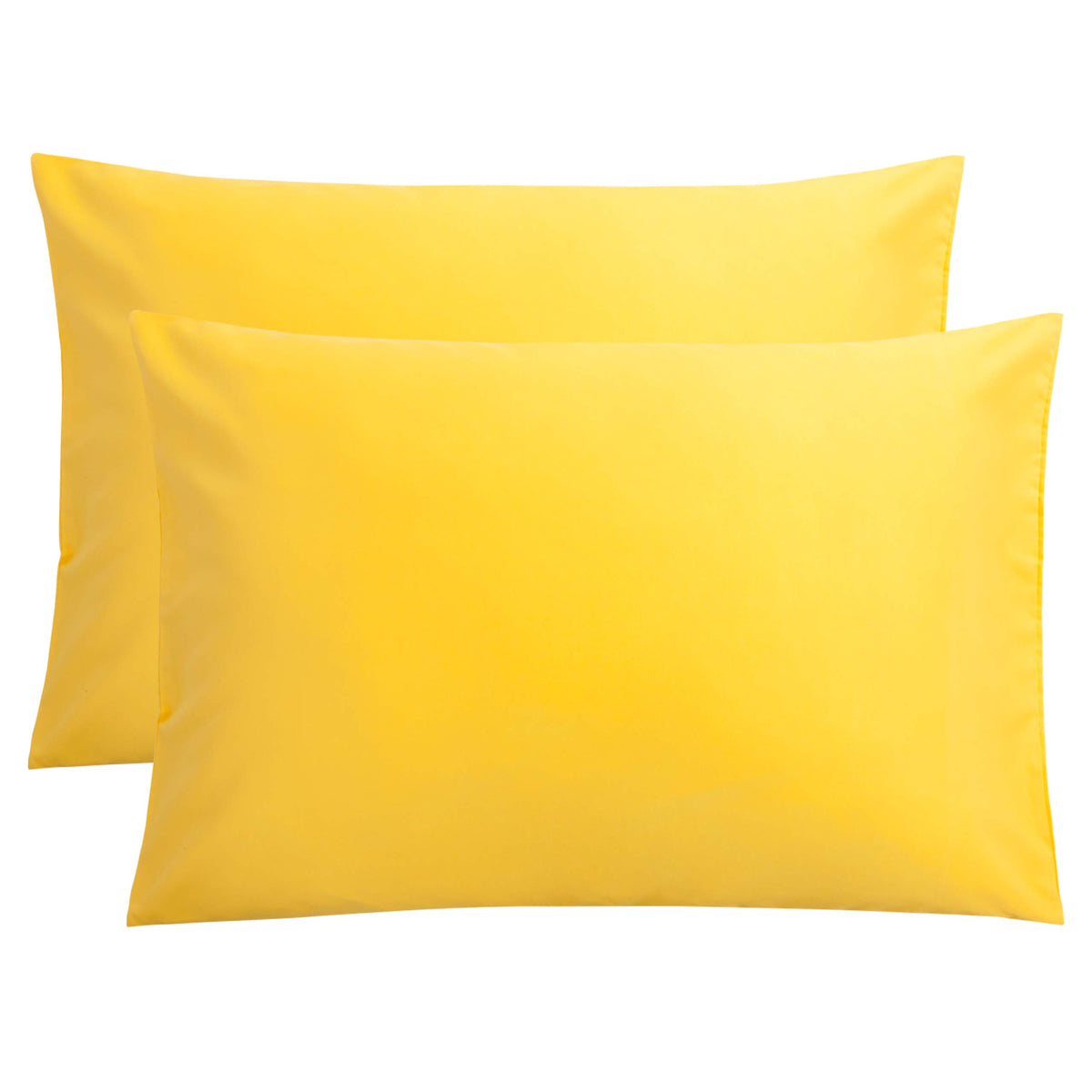 FLXXIE 2-Pack Microfiber Queen Pillow Cases, Envelope Closure, Black