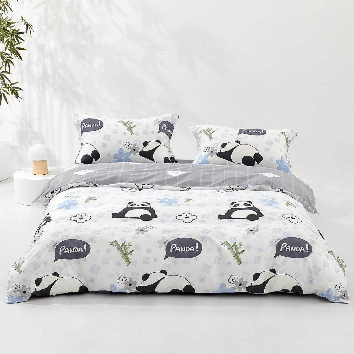 Duvet Cover Set King Size 100% Organic Cotton Pirate Black, SAPHREAS 3 Pcs Soft Bedding Comforter Cover with Zipper Closure & Corner Ties, Comforter Not Included
