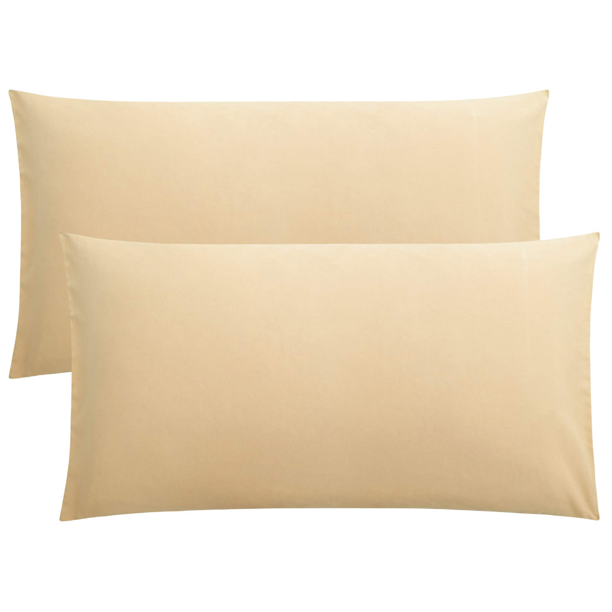 FLXXIE 2-Pack Microfiber Queen Pillow Cases, Envelope Closure, Black