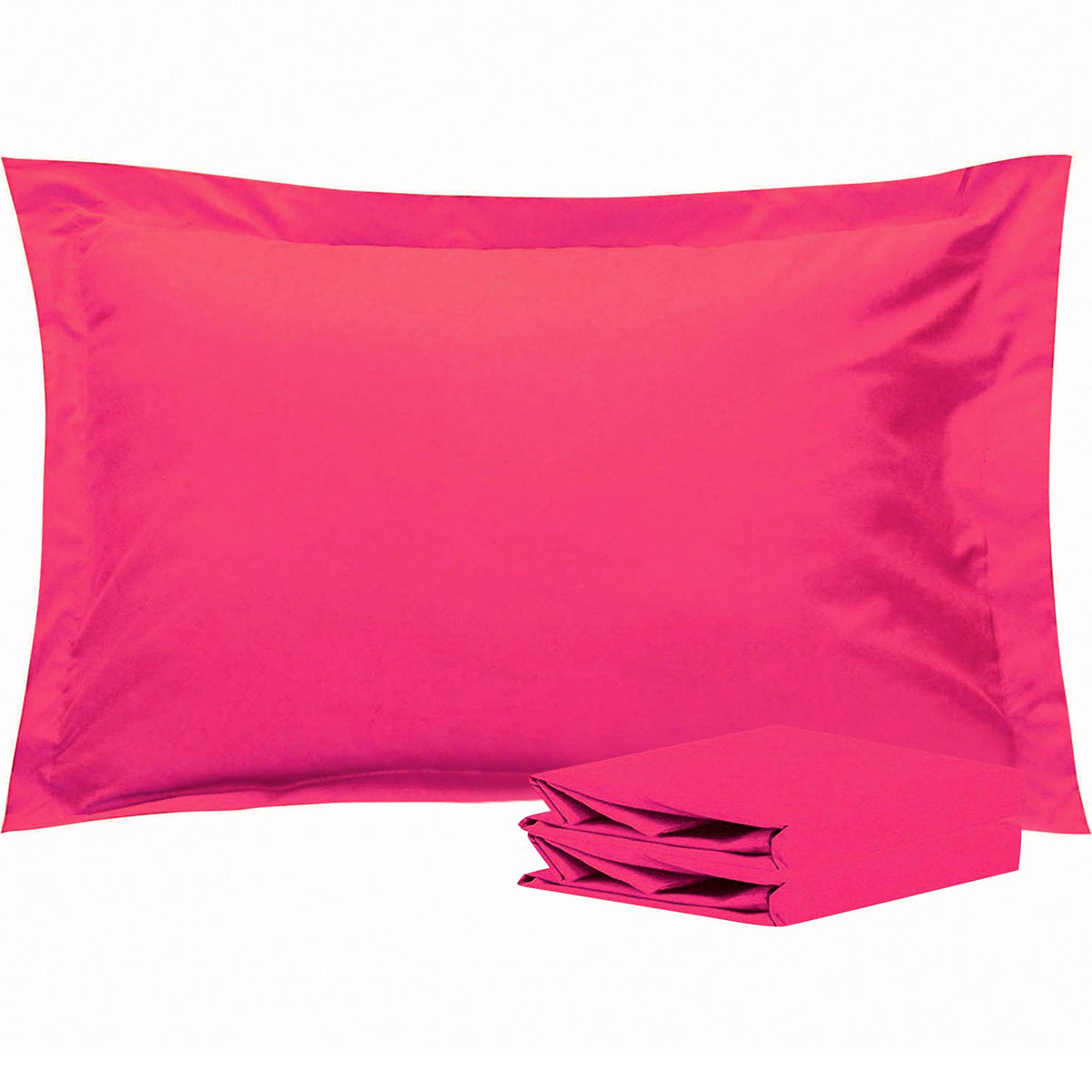 NTBAY Standard Pillow Shams, Set of 2, Microfiber, White