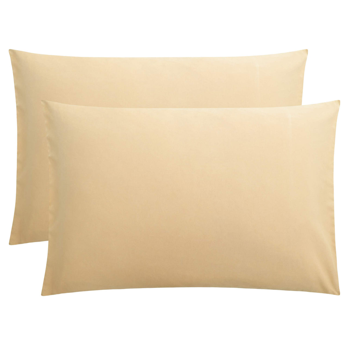 FLXXIE 2-Pack Microfiber Queen Pillow Cases, Envelope Closure, Black