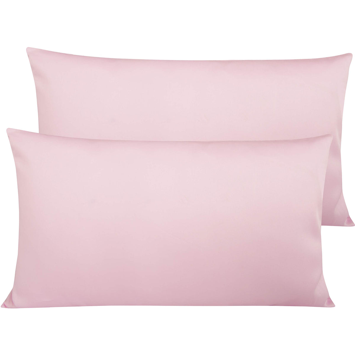 NTBAY Queen Egyptian Cotton Sateen Pillowcases, Set of 2, Navy Blue