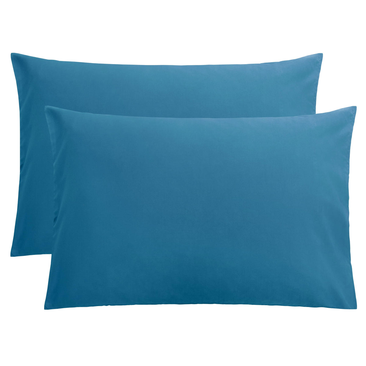 FLXXIE 2-Pack Microfiber Queen Pillow Cases, Envelope Closure, Black