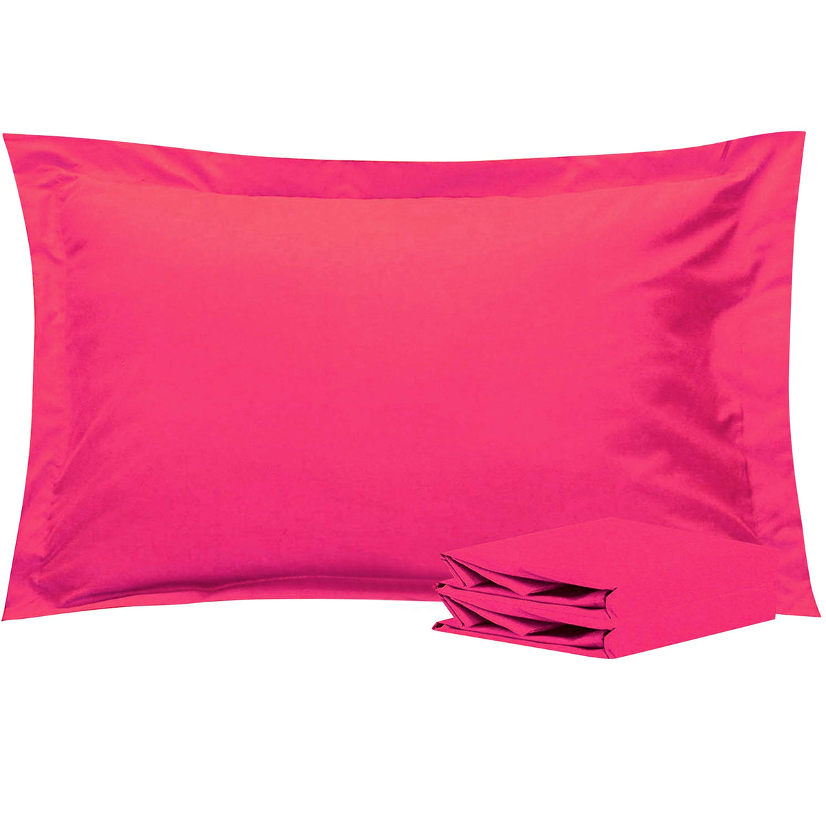 NTBAY Standard Pillow Shams, Set of 2, Microfiber, White