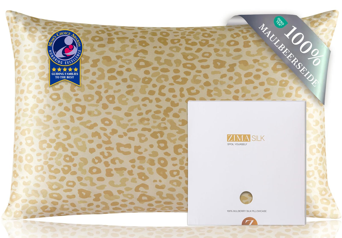 ZIMASILK 100% Pure Mulberry Silk Pillow Cases for Hair and Skin, Queen