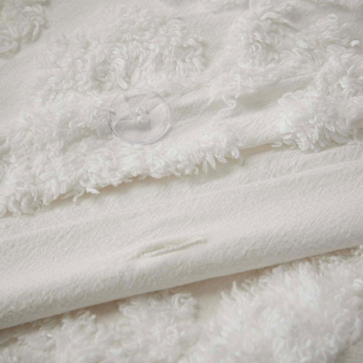 Madison Park Tufted Chenille Cotton Duvet Cover Set, 3PC King/Cal King