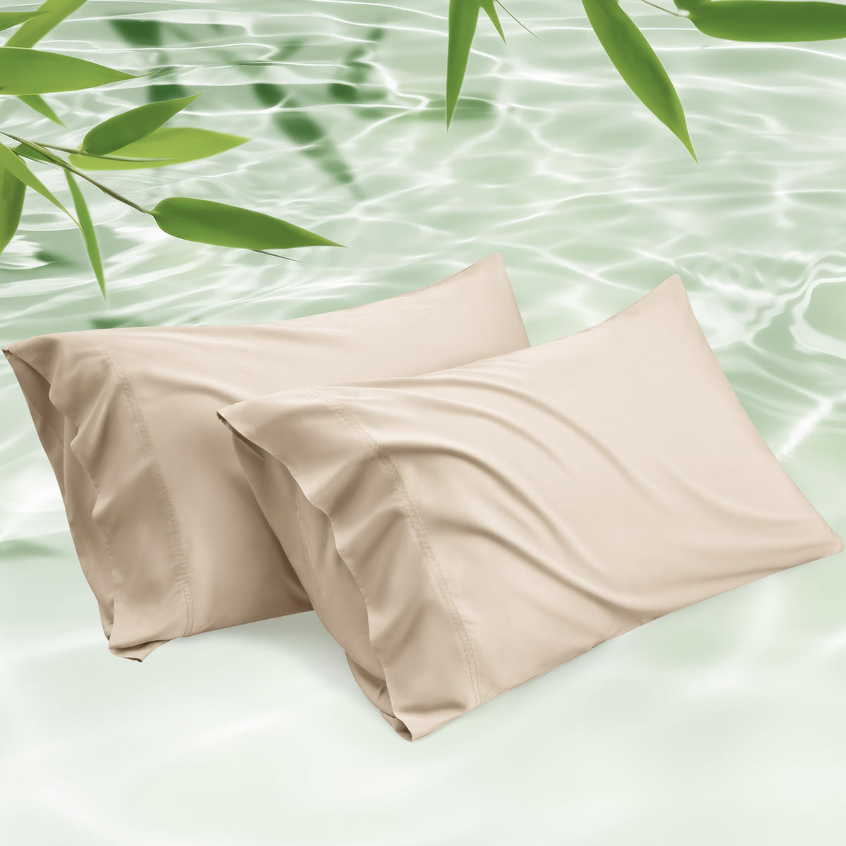 Bedsure PureWoven Pillow Cases Queen Set of 2, Rayon Derived from Bamboo