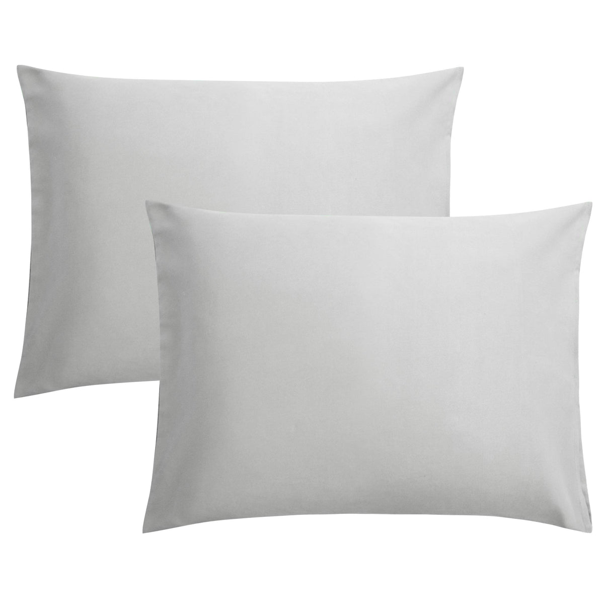 FLXXIE 2-Pack Microfiber Queen Pillow Cases, Envelope Closure, Black