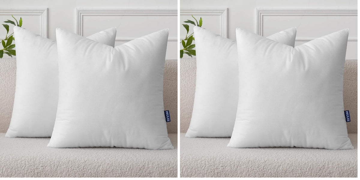 MIULEE Pillow Insert 12x20 Inch Decorative Rectangle Throw Pillow Insert