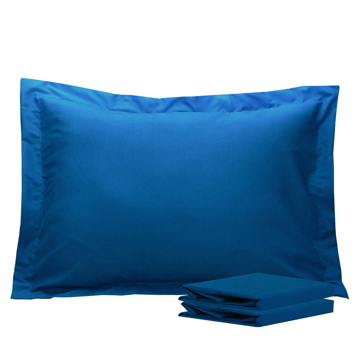 NTBAY Standard Pillow Shams, Set of 2, Microfiber, White