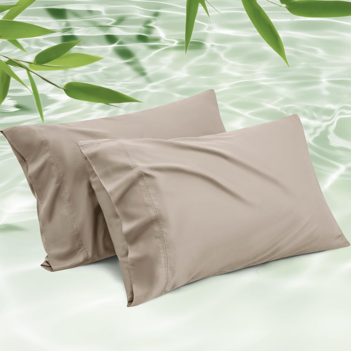 Bedsure PureWoven Pillow Cases Queen Set of 2, Rayon Derived from Bamboo