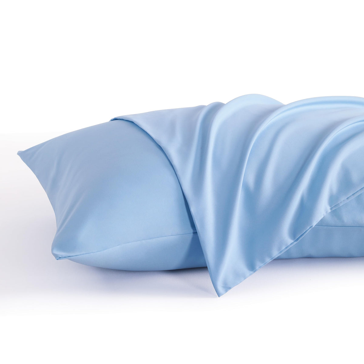NTBAY Standard Microfiber Pillowcases, Set of 2, Sky Blue
