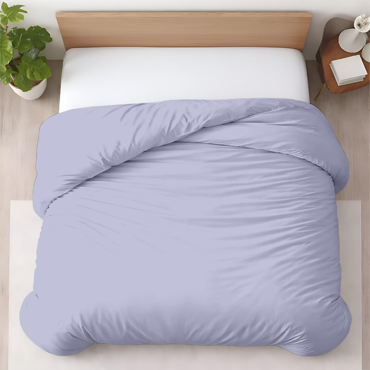 Kotton Culture 3 Pc Duvet Cover King Size Set-100% Egyptian Cotton 600 Thread Count Ultra Soft Premium Durable Comforter Cover Zipper Closure & Corner Ties - (Plum, 104" X 94")